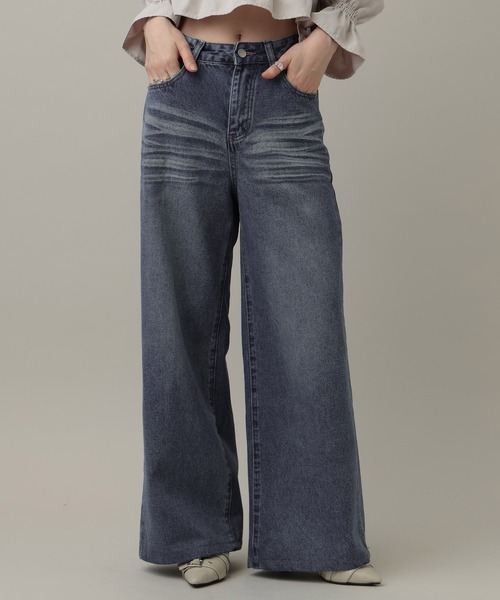 【極美品】デニムワイドパンツ 3.3 FIELD TRIP ワイドパンツ ジーンズ デニム デニムパンツ 3.3 Field
