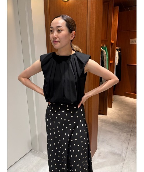 COLUMN tシャツ / スリーブレスドレープカットソー レディース  