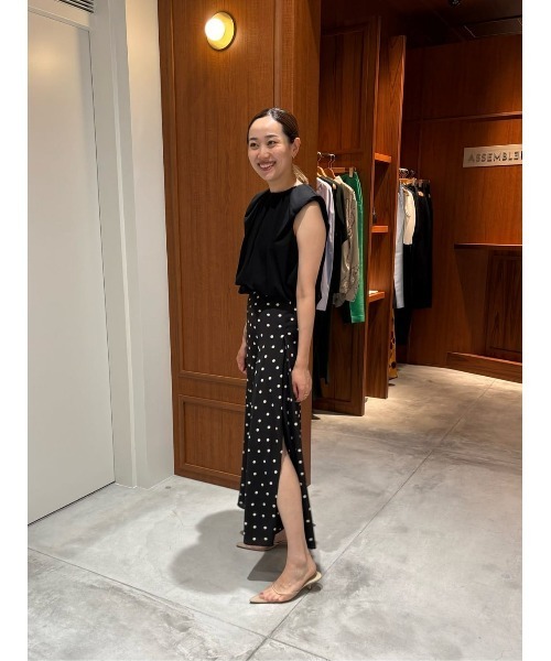 COLUMN tシャツ / スリーブレスドレープカットソー レディース  