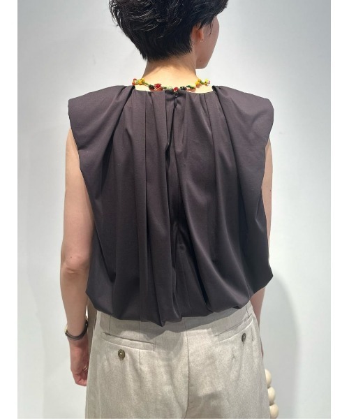 COLUMN tシャツ / スリーブレスドレープカットソー レディース  