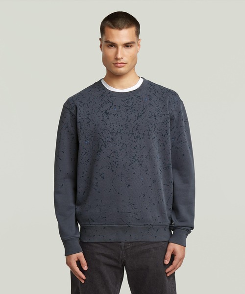 G-STAR RAW トレーナー スウェット PAINT SPLATTER RELAXED SWEATER 