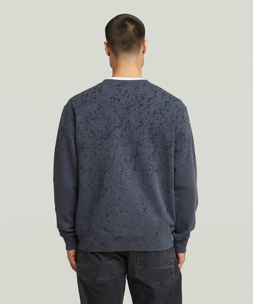 G-STAR RAW トレーナー スウェット PAINT SPLATTER RELAXED SWEATER