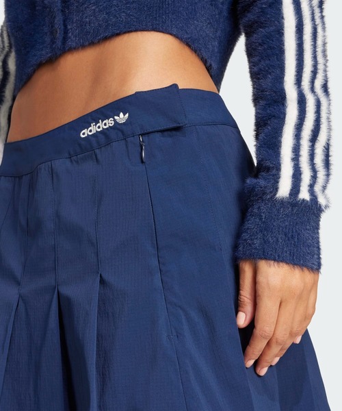 adidas originals 2-IN-1 PLEATED SKIRT プリーツスカート adidas Originals Women's Pleated Skirt, Victory Blue, X