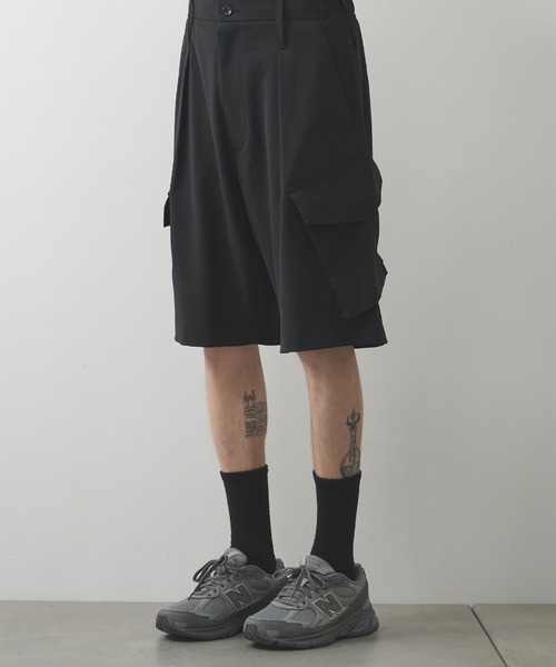 N.HOOLYWOOD レザーショーツ エヌハリウッド】2251-CP52-003 SHORTS(36 DARK GREY): N.HOOLYWOOD