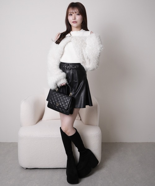 LIP SERVICE（リップサービス） ニット セーター ミックスフェザー