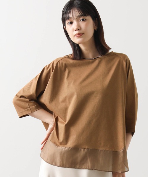 tシャツ 裾シアーラウンド７分袖カットソー レディース | Gready Brilliant | 02
