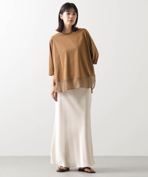 tシャツ 裾シアーラウンド７分袖カットソー レディース | Gready Brilliant | 12