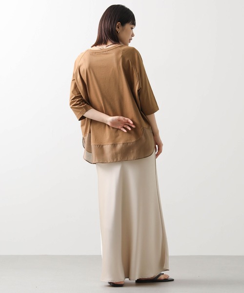 tシャツ 裾シアーラウンド７分袖カットソー レディース | Gready Brilliant | 14