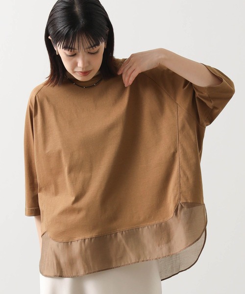 tシャツ 裾シアーラウンド７分袖カットソー レディース | Gready Brilliant | 19