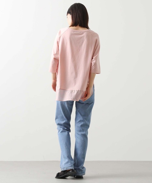 tシャツ 裾シアーラウンド７分袖カットソー レディース | Gready Brilliant | 22
