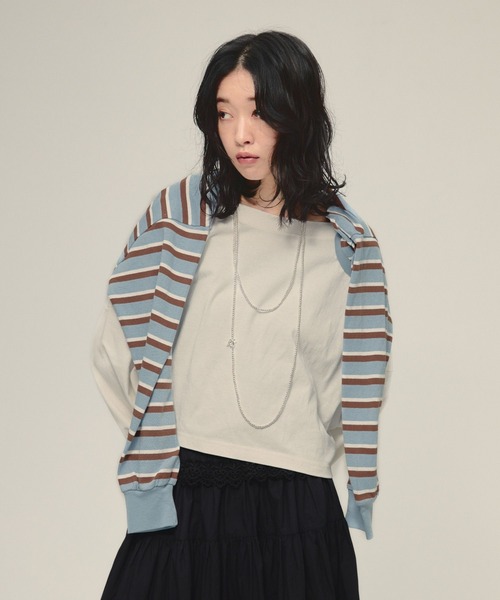 カーディガン 「eL」Border Bolero Cardigan/581140 レディース | ブランド登録なし | 02