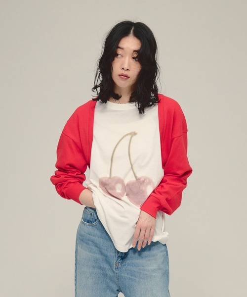 カーディガン 「eL」Border Bolero Cardigan/581140 レディース