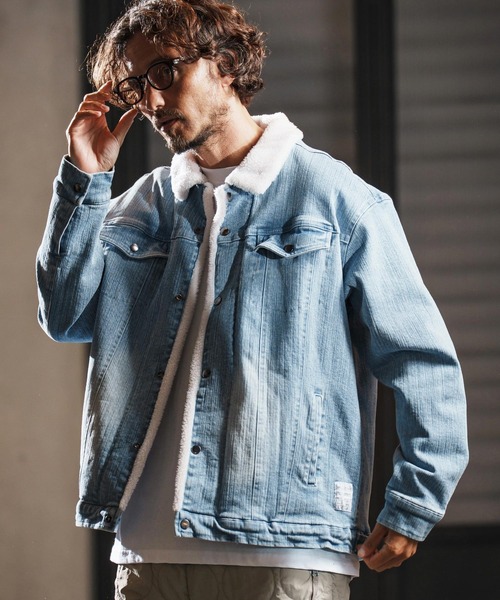 wjk reluxe デニムジャケット gジャン mj10962-used like boa denim