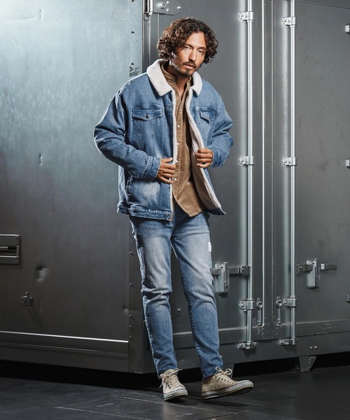 wjk reluxe デニムジャケット gジャン mj10962-used like boa denim