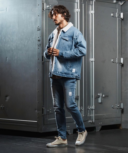   クラッシックボアデニムジャケット wjk reluxe デニムジャケット gジャン mj10962-used like boa denim