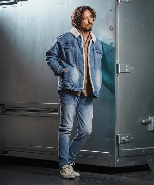 wjk reluxe デニムジャケット gジャン mj10962-used like boa denim