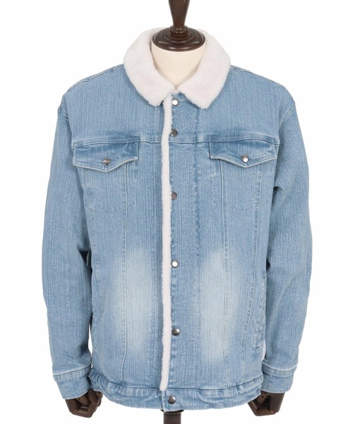 wjk reluxe デニムジャケット gジャン mj10962-used like boa denim