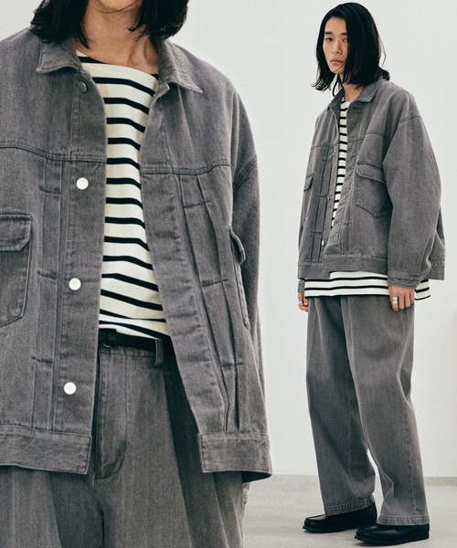 「WYM LIDNM」 デニムジャケット S ネイビー メンズ