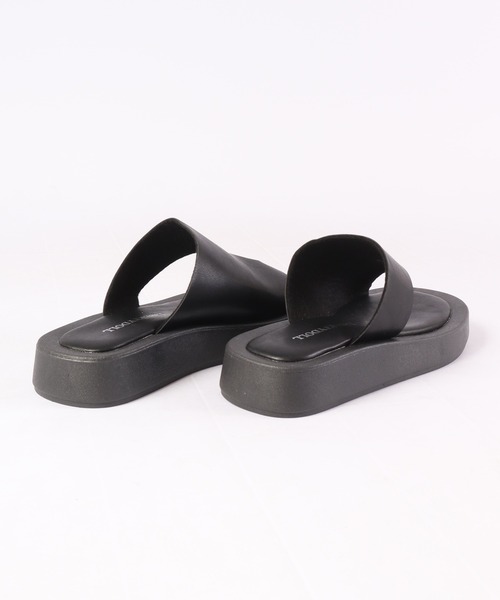 「LibertyDoll」 フラットサンダル M ブラック レディース_画像6