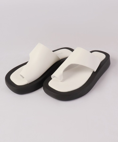 「LibertyDoll」 フラットサンダル M ブラック レディース_画像9