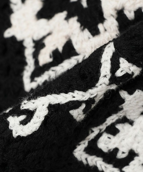 STYLISE シャツ 「MLVINCE」CROCHET S/S SHIRTS / ブラック 「CSS28BK