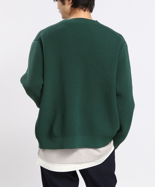 「GLOBAL WORK Smile Seed Store」 ニットカーディガン MEDIUM ブラック メンズ_画像9