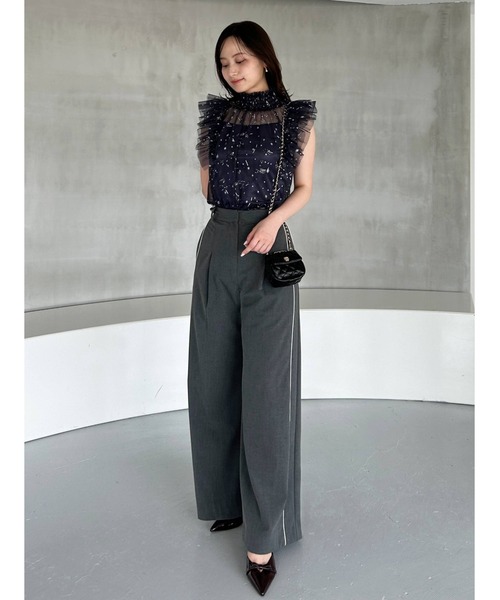 Chacott ブラウス シャツ 「Chacott」チュールブラウス レディース 