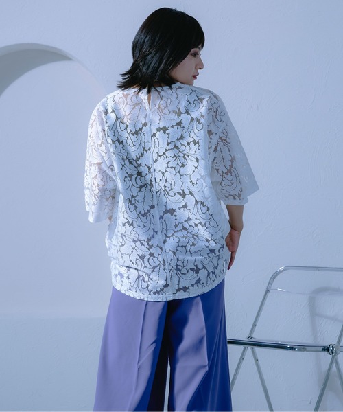 「Ellno Loset」 半袖Tシャツ SMALL オフホワイト メンズ_画像3