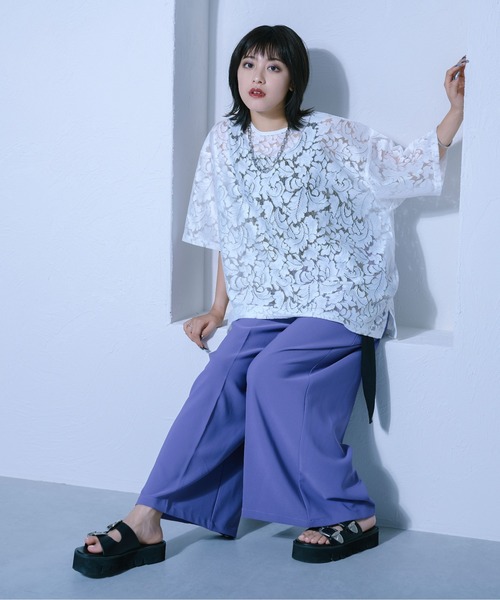 「Ellno Loset」 半袖Tシャツ SMALL オフホワイト メンズ_画像5