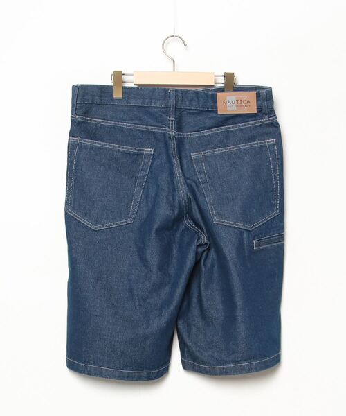 「NAUTICA」 デニムハーフパンツ LARGE ネイビー メンズ_画像2