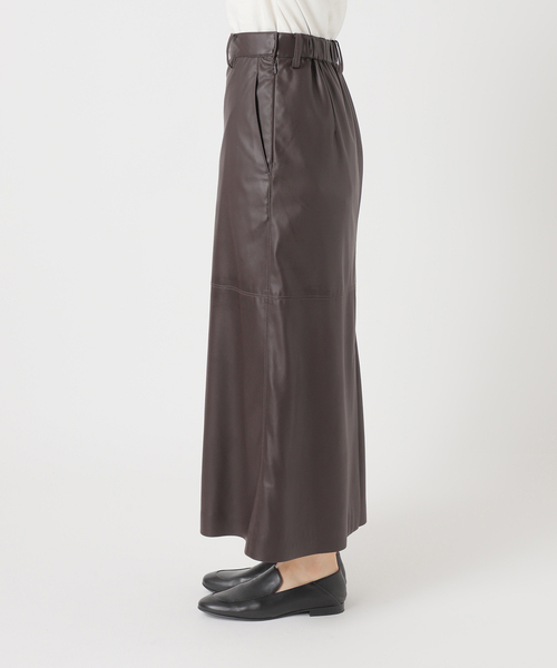 【新品未使用】SLOBE IENA フェイクレザースカート ブラック 38 SLOBE IENA（スローブイエナ） スカート フェイクレザースカート