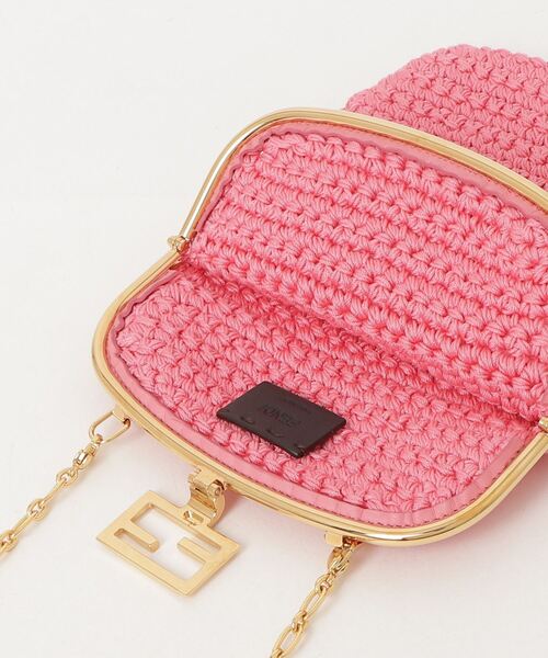 FENDI（フェンディ） バケット ニット チェーンショルダーバッグ