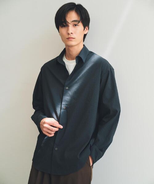 THE SHOP TK シャツ シアサッカー長袖シャツ 「軽量/吸水速乾