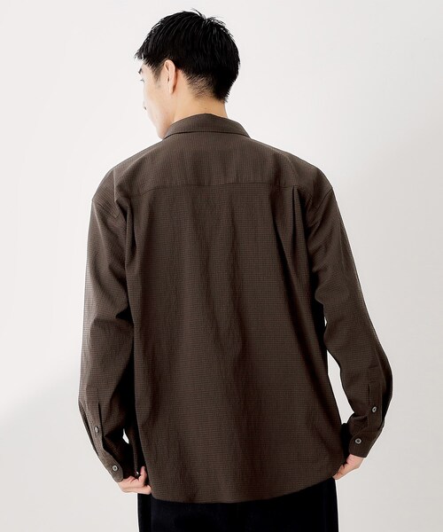 THE SHOP TK シャツ シアサッカー長袖シャツ 「軽量/吸水速乾