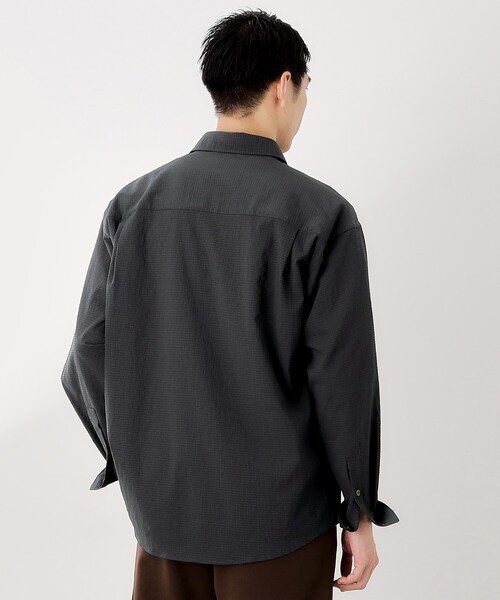 THE SHOP TK シャツ シアサッカー長袖シャツ 「軽量/吸水速乾