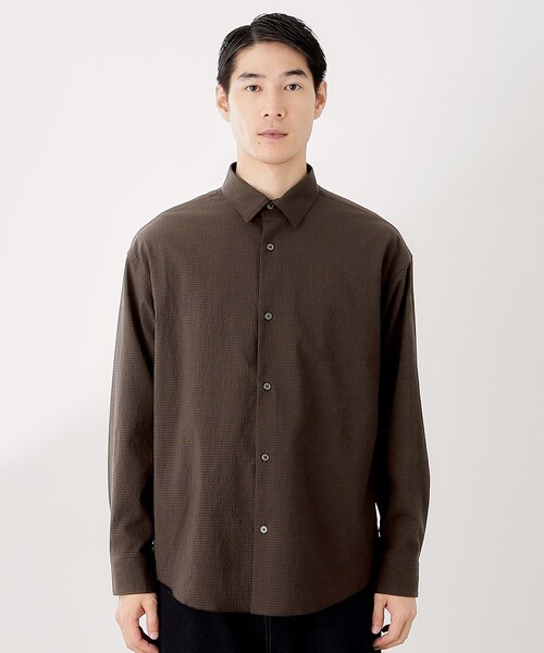 THE SHOP TK シャツ シアサッカー長袖シャツ 「軽量/吸水速乾