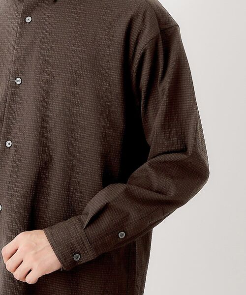 THE SHOP TK シャツ シアサッカー長袖シャツ 「軽量/吸水速乾