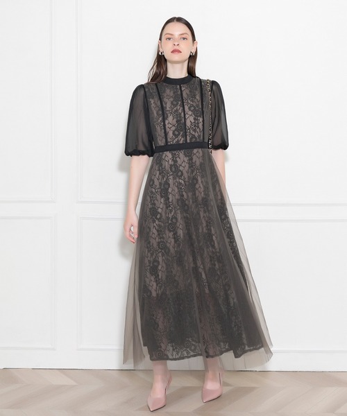 「Leja」 半袖ワンピース FREE ブラウン レディース_画像2