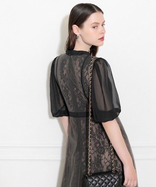 「Leja」 半袖ワンピース FREE ブラウン レディース_画像3