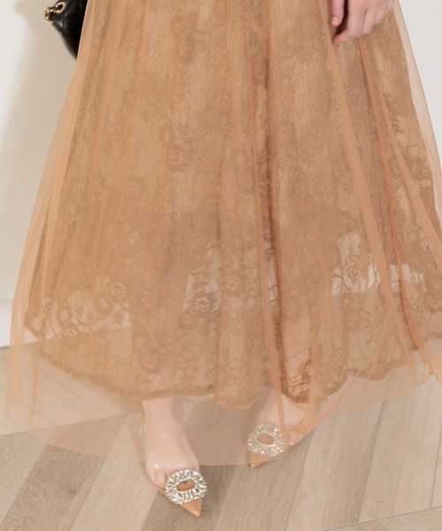 「Leja」 半袖ワンピース FREE ブラウン レディース_画像5