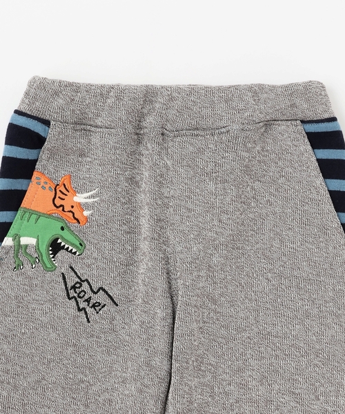 kladskap（クレードスコープ） パンツ 恐竜接結ロング丈ストレート