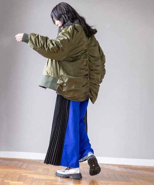 OSMOSIS（オズモーシス） パンツ サイドプリーツパンツ レディース