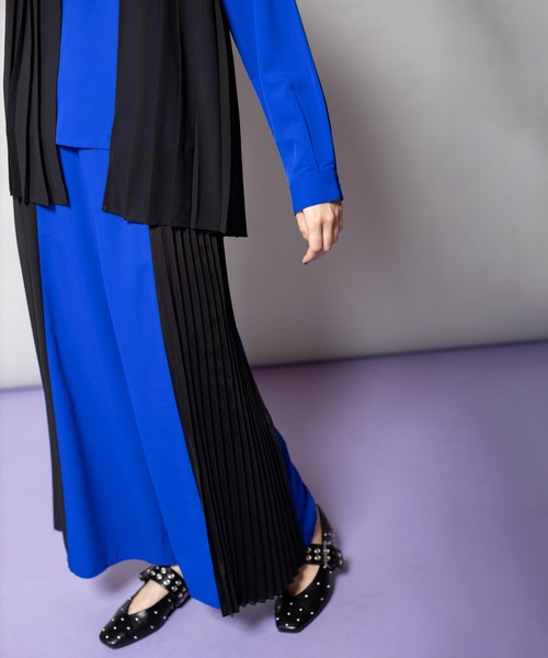 OSMOSIS（オズモーシス） パンツ サイドプリーツパンツ レディース