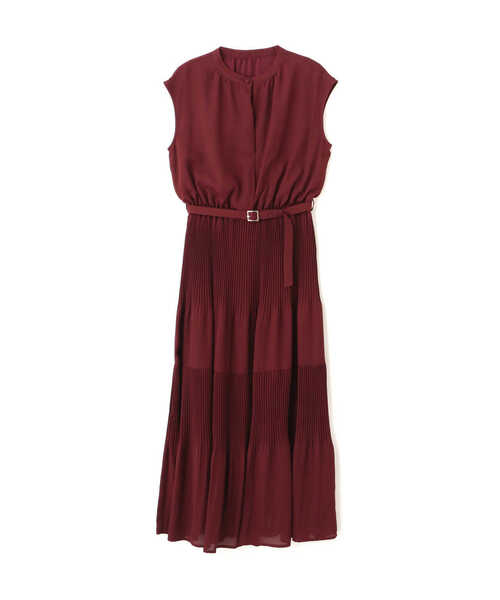 「NATURAL BEAUTY BASIC」 ノースリーブワンピース MEDIUM チャコールグレー レディース_画像4