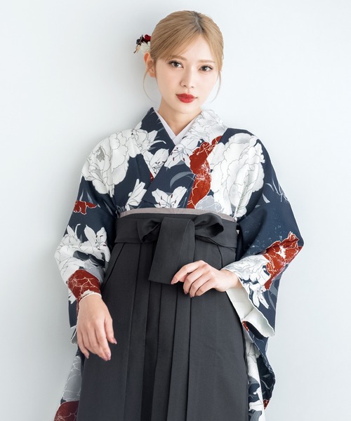 SOUBIEN 着物 「floro by SOUBIEN」レディース袴4点セット（着物・襦袢