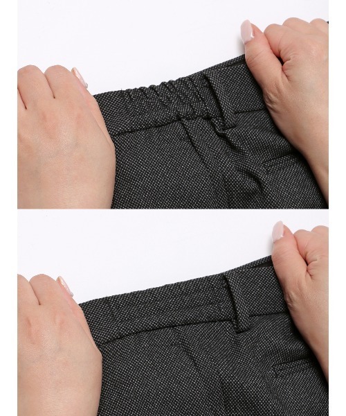 セレモニースーツ スラックス スマみえテーパードパンツ