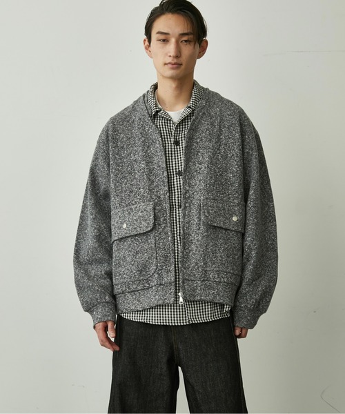 BLANK HOTEL シャツ Gingham Open-Collar Shirt / ギンガムチェック