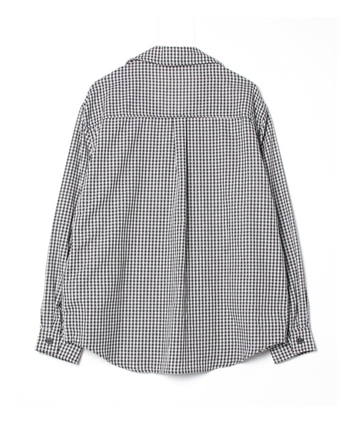 BLANK HOTEL シャツ Gingham Open-Collar Shirt / ギンガムチェック