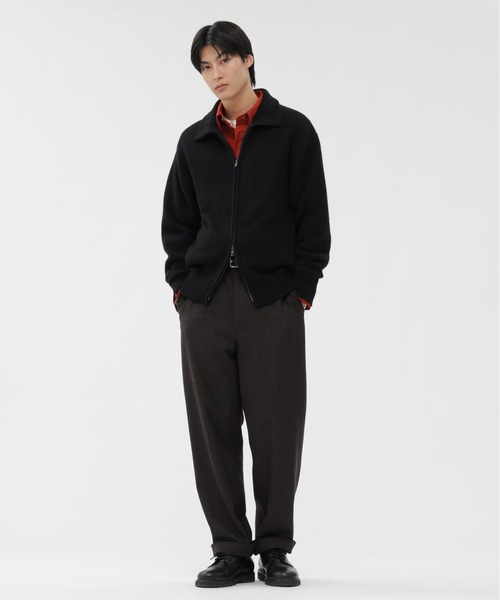 【訳あり】未使用品✨マーガレットハウエル　パンツセットアップ ウール L 黒 MARGARET HOWELL（マーガレットハウエル） パンツ COMPACT YARN DYED