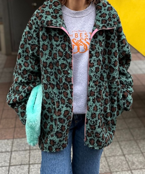 「mi via loca」 ジャケット FREE ブルーグリーン レディース_画像2